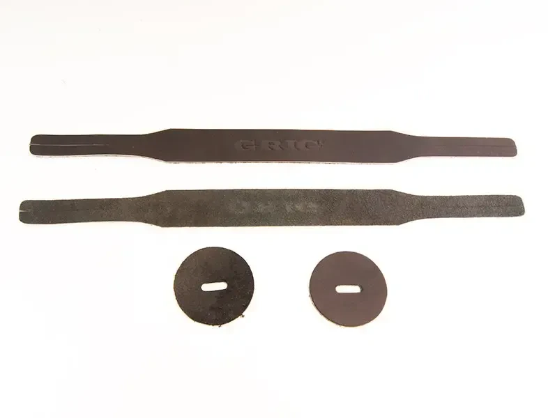 Ремни для оркестровых тарелок Grig GRT-1 кожаные, черные