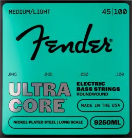 Fender 9250ML Ultracore Roundwound Bass Strings, NPS, Ball End, 45-100