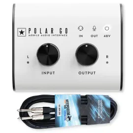 Blackstar Polar GO mobiles 2-Kanal Audio-Interface mit keepdrum Klinkenkabel