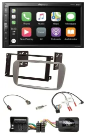 Pioneer USB Lenkrad DAB 2DIN Bluetooth Autoradio für Ford Mondeo S-Max ab 07 sil