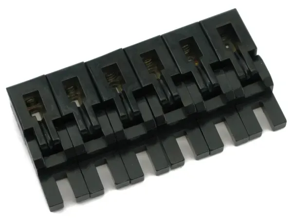 Седло бриджа для электрогитары Floyd Rose FRS2BSSB Special Series Black (6 штук)