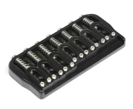 Hipshot 41075B 7-String Hardtail Fixed Electric Guitar Bridge .175" - BLACK