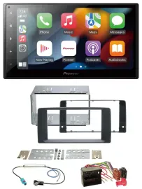 Pioneer DAB Bluetooth 2DIN USB MP3 Autoradio für MAN TGA TGL TGM TGS TGX ab 2007