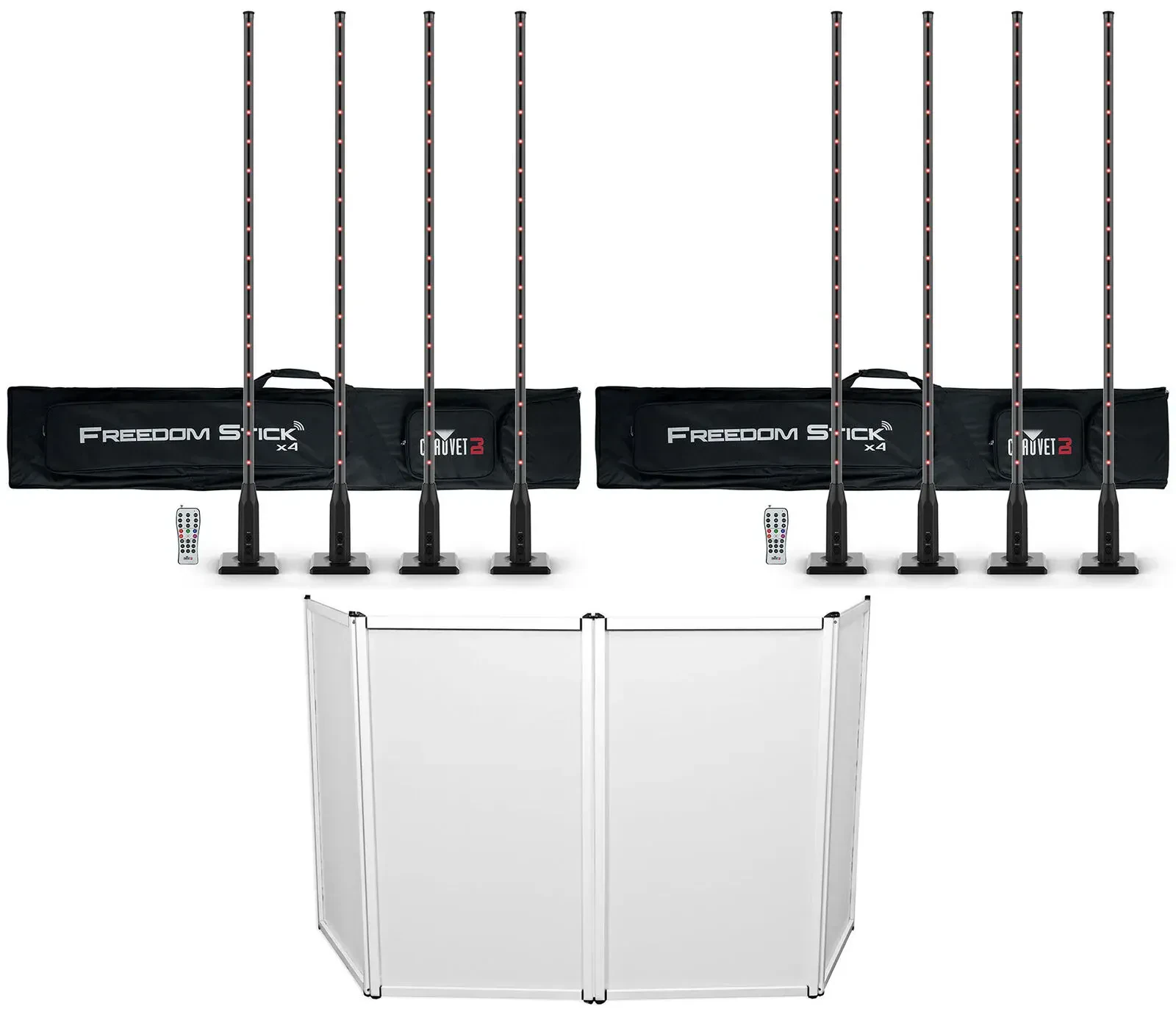 Светодиодный прибор Chauvet DJ Freedom Stick X4 с аксессуарами (8 штук)