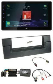 JVC DAB Lenkrad Bluetooth USB Autoradio für BMW 5er E39 2001-2004 Quadlock