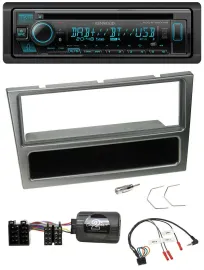 Автомагнитола Kenwood Bluetooth DAB CD USB для Opel Corsa C (2000–2004), алюминий