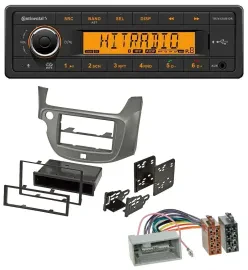 Continental MP3 Bluetooth AUX USB Autoradio für Honda Jazz (ab 2009) - silber