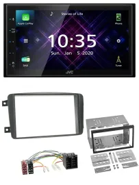 JVC DAB 2DIN MP3 Bluetooth USB Autoradio für Mercedes C-Klasse Vito CLK Viano