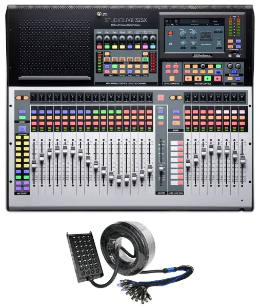 Presonus STUDIOLIVE 32SX 32-Ch. 22-Bus Digital Mixer Interface+XLR Snake Cable