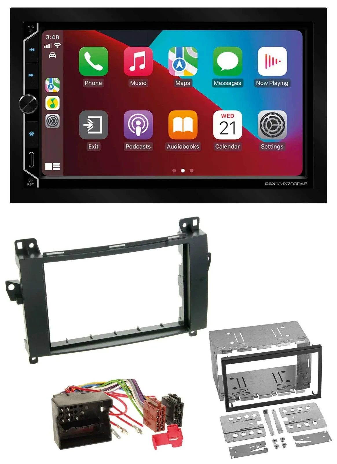 ESX 2DIN DAB USB MP3 Bluetooth Autoradio für Mercedes B-Klasse T245 05-11