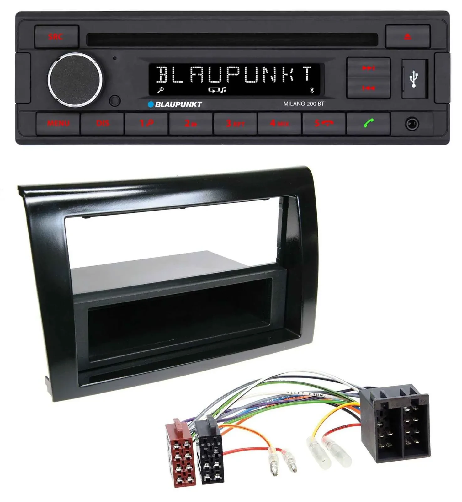 Blaupunkt MP3 USB CD Bluetooth AUX Autoradio für Fiat Bravo (ab 2007)