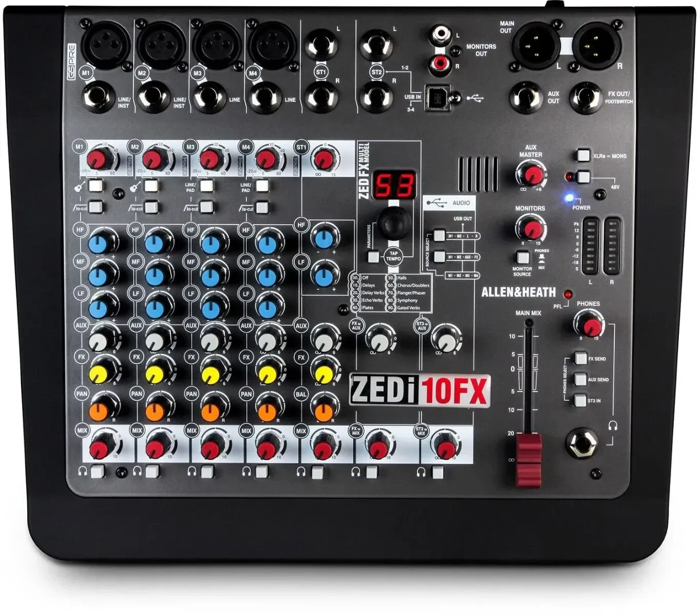 Аналоговый микшер Allen & Heath ZEDi-10FX 10-Channel Analog Mixer w/ Effects