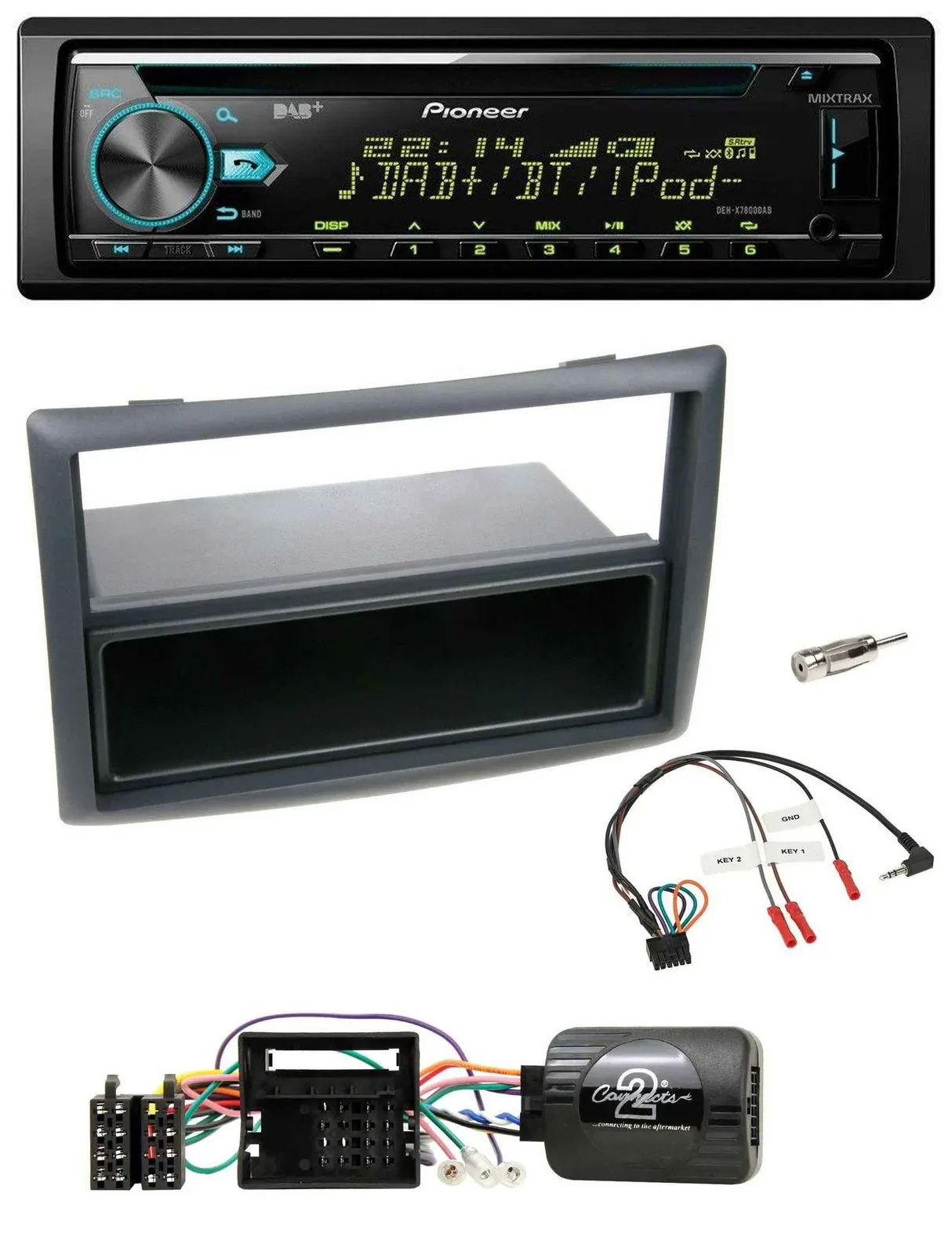 Автомагнитола Pioneer DAB, CD, USB, Bluetooth для Renault Megane 2009–2012