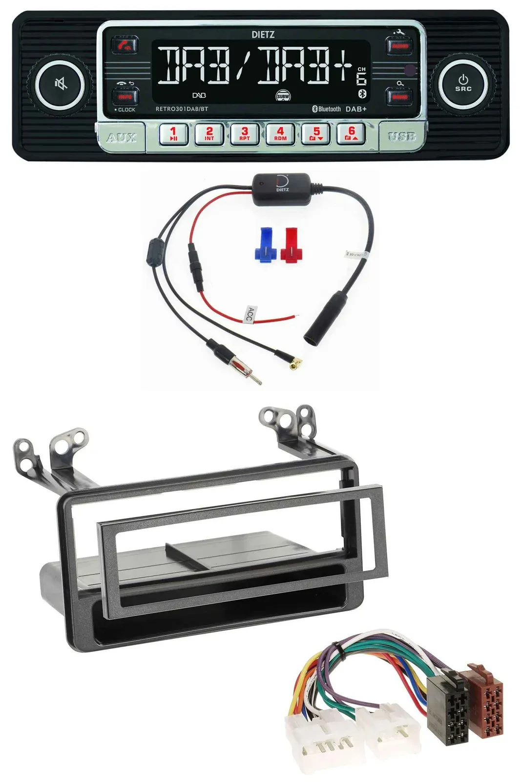 Автомагнитола для Toyota MR2/RAV4/Yaris Verso Dietz MP3, DAB, Bluetooth, USB