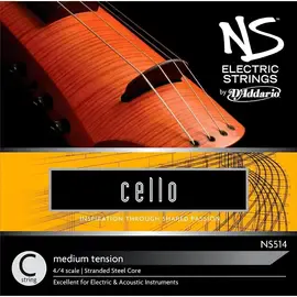 Струна для виолончели D'Addario NS Electric Cello 4/4 C String Medium