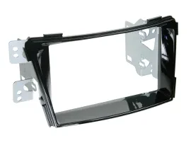 Radioblende Set Doppel DIN Autoradio für Hyundai i40 ab 2011 KLavierlack