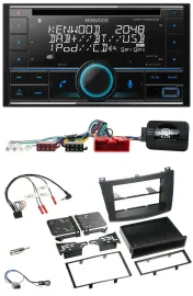 Kenwood CD 2DIN DAB USB Lenkrad Bluetooth Autoradio für Mazda 3 09-13 Can-Bus