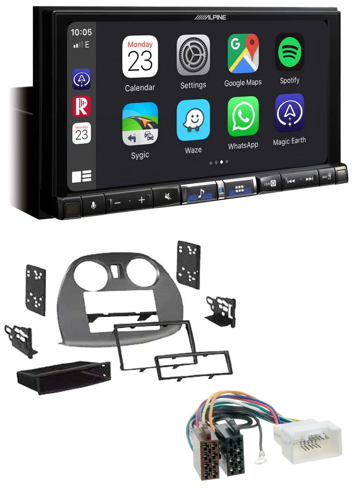 Alpine 2DIN DAB USB MP3 Bluetooth Autoradio für Mitsubishi Eclipse 4G 05-12