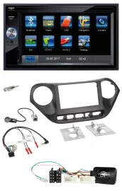 Blaupunkt 2DIN Bluetooth TMC USB Lenkrad SD Navigation für Hyundai i10 ab 2014