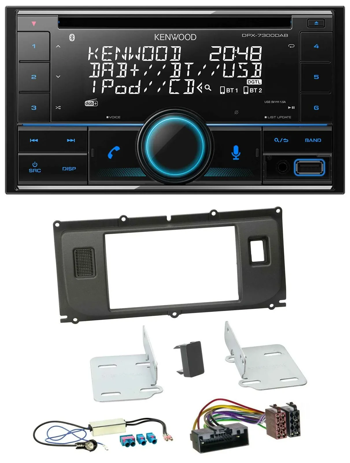 Автомагнитола для Land Rover Evoque Kenwood 2DIN CD DAB USB Bluetooth MP3