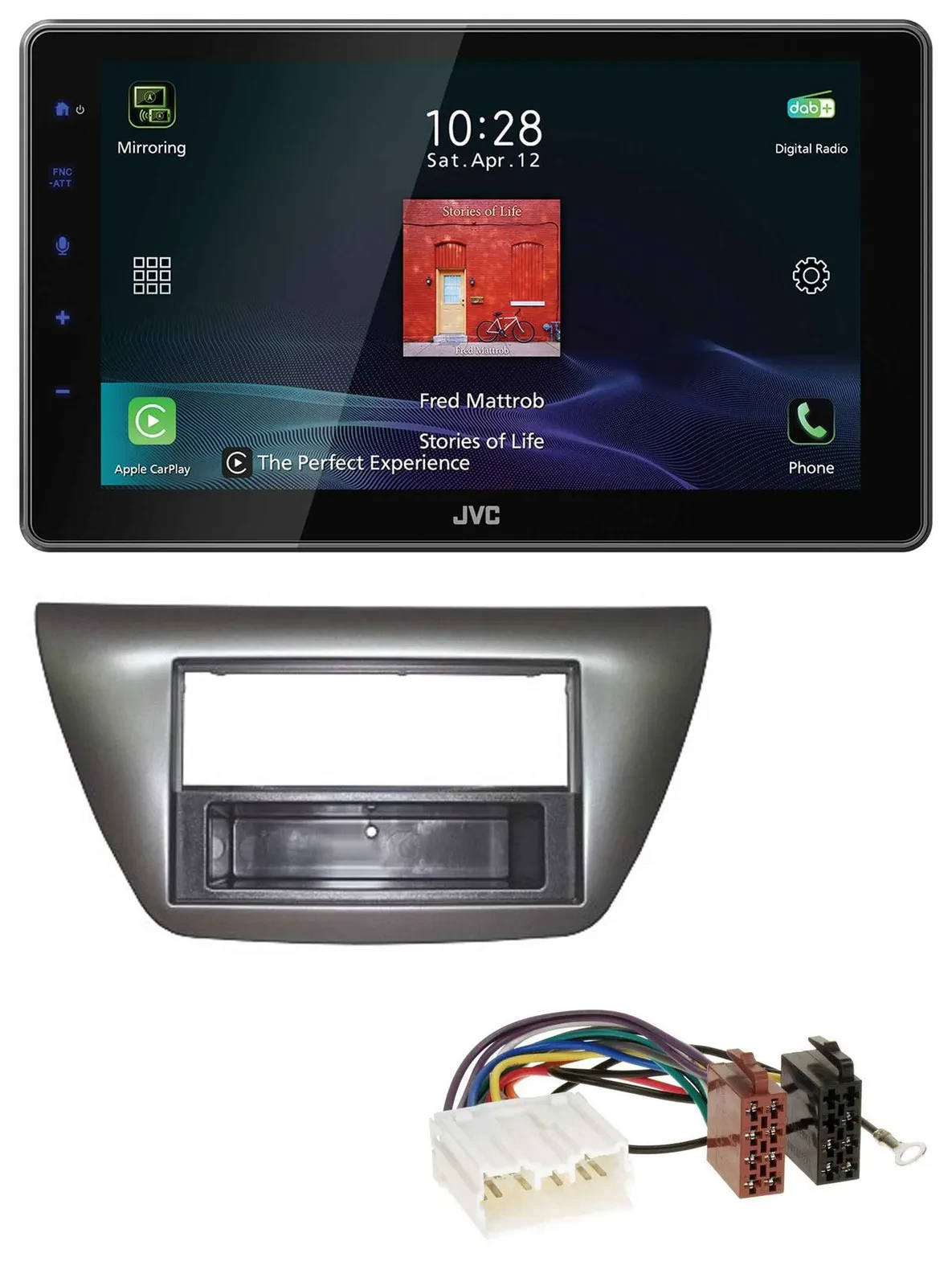JVC DAB MP3 Bluetooth USB Autoradio für Mitsubishi Lancer Evo 2004-2008