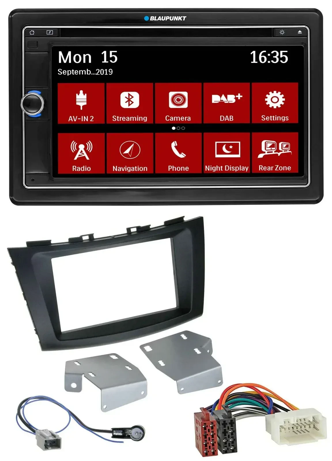 Blaupunkt Bluetooth DAB 2DIN USB DVD MP3 Autoradio für Suzuki Swift (ab 2010)