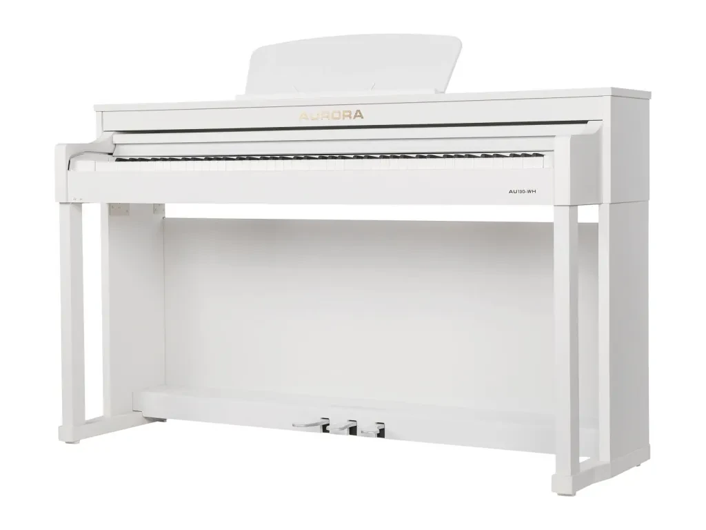 Цифровое пианино Aurora AU130-WH белое, со стойкой