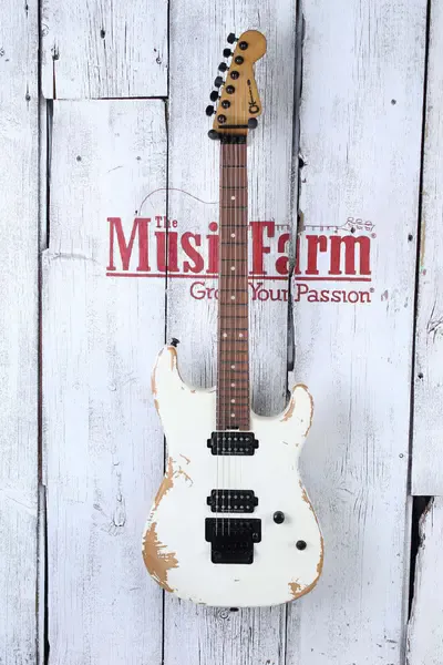 Электрогитара Charvel Pro-Mod Relic San Dimas Style 1 HH FR PF Weathered White w/gigbag Mexico 2020s