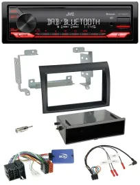 Автомагнитола для Fiat Ducato (2008–2011) JVC Bluetooth, USB, DAB, черная