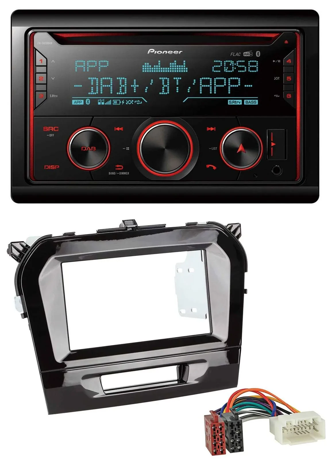 Автомагнитола для Suzuki Vitara (с 2015) Pioneer 2DIN, DAB, MP3, Bluetooth, USB, CD