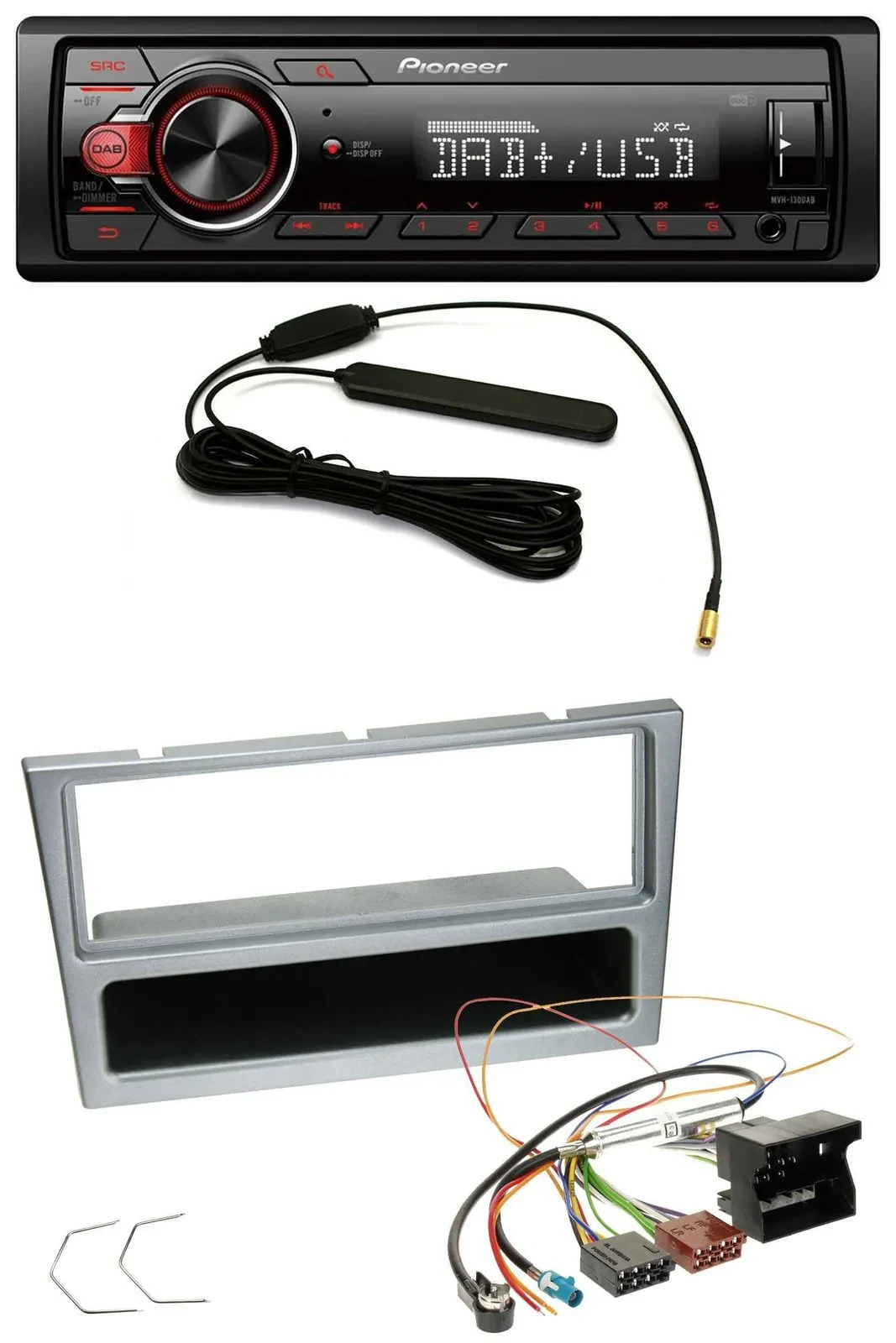 Pioneer MP3 DAB 1DIN AUX USB Autoradio für Opel Combo C Corsa C Tigra Meriva ab