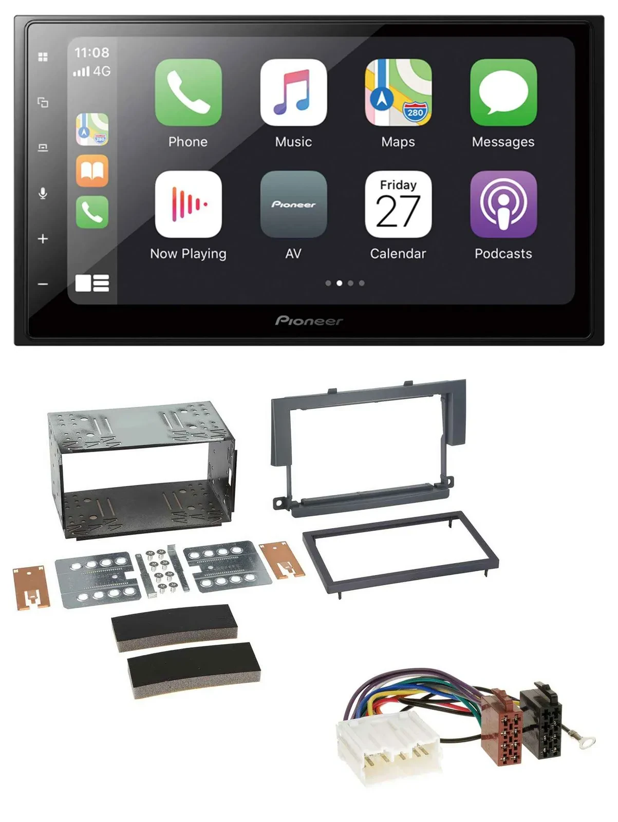 Pioneer MP3 Bluetooth DAB 2DIN USB Autoradio für Mitsubishi Colt 2004-2009