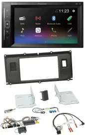 Pioneer DAB Lenkrad 2DIN Bluetooth USB Autoradio für Land Rover Evoque Blindstop