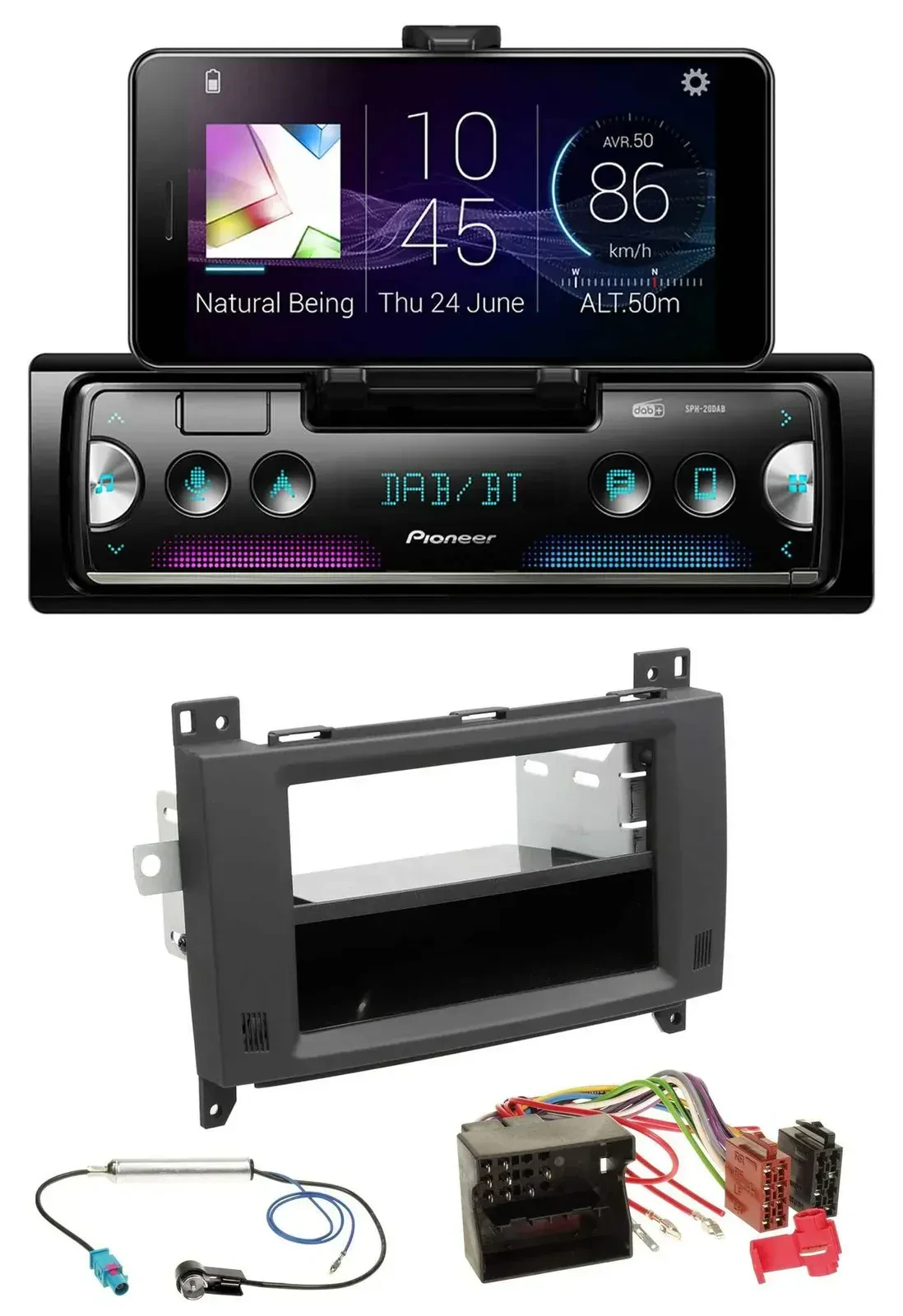 Автомагнитола Pioneer USB, MP3, Bluetooth, DAB для Mercedes Vito/Viano (2006–2014)