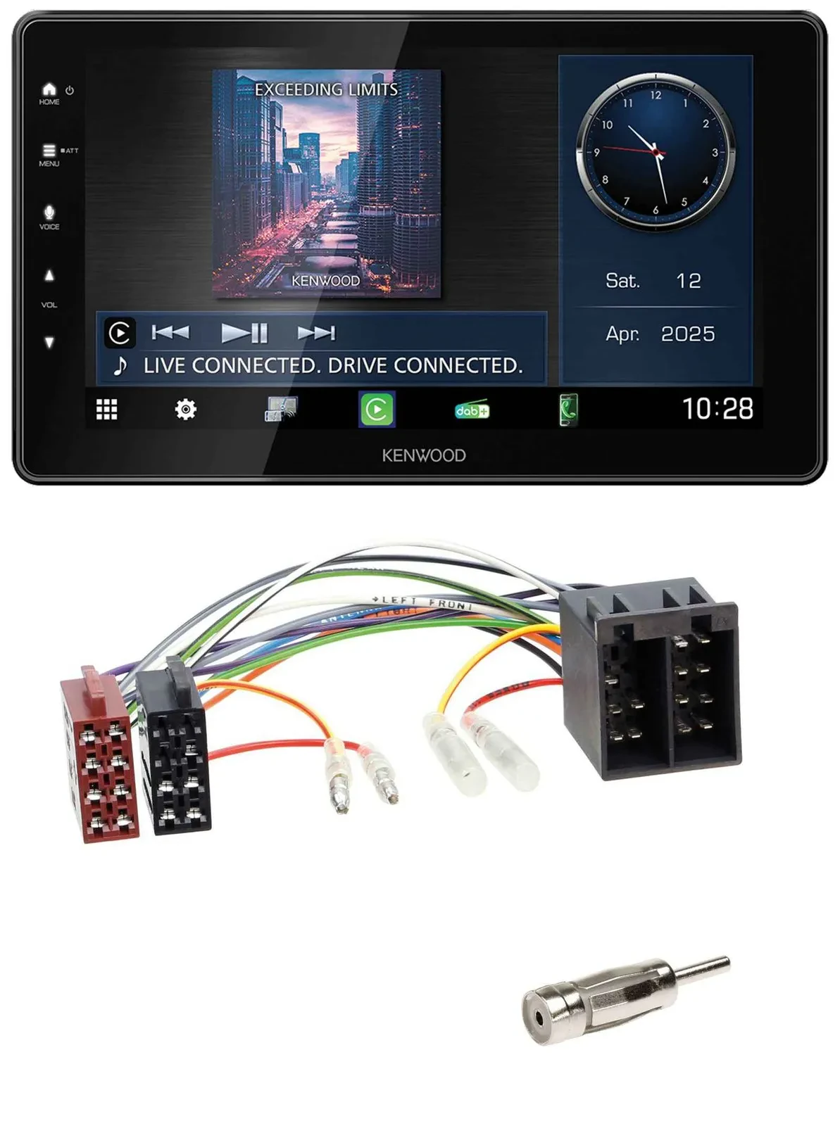 Kenwood MP3 Bluetooth USB DAB Autoradio für Porsche Boxster (1996-2004)