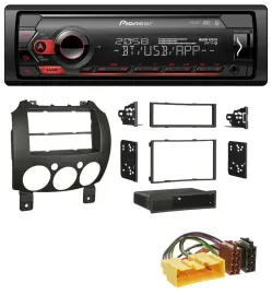 Pioneer MP3 USB DAB Bluetooth Autoradio für Mazda 2 (ab 2007)