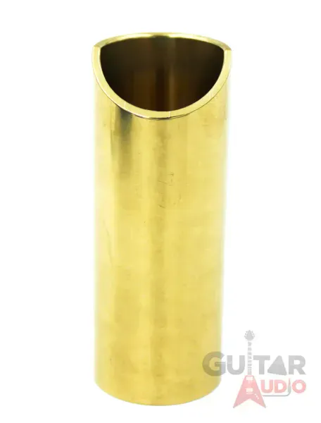 The Rock Slide, Polished Brass Guitar Slide, Medium