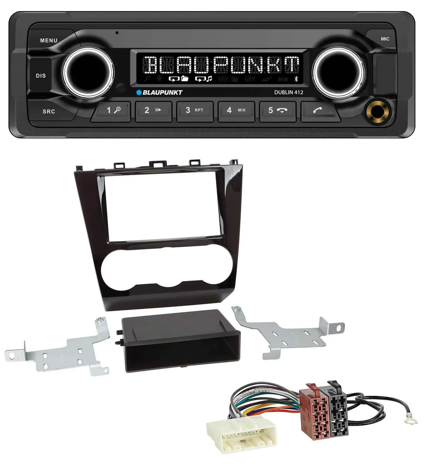 Blaupunkt MP3 Bluetooth USB AUX Autoradio für Subaru Forester SJ Facelift ab 15