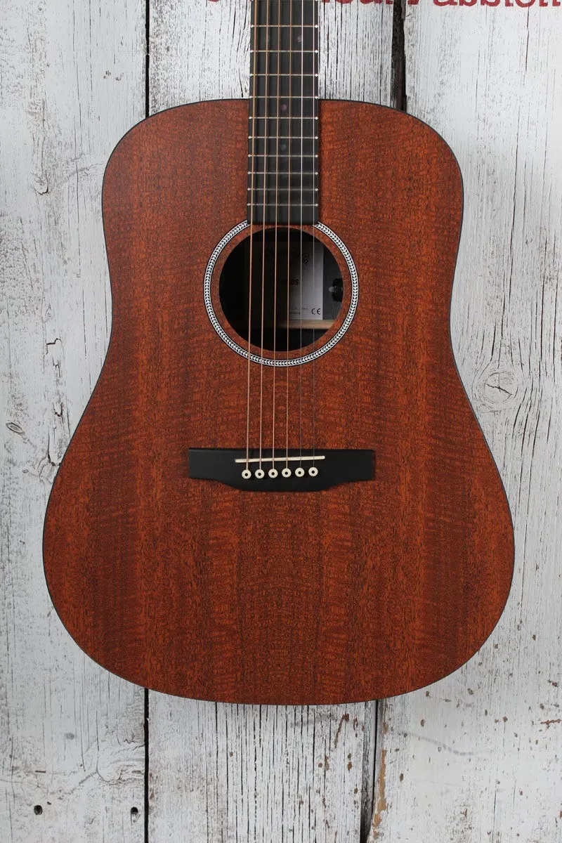 Martin D-X1E Mahogany D-14 Fret Dreadnought Acoustic Electric Guitar w Gig Bag