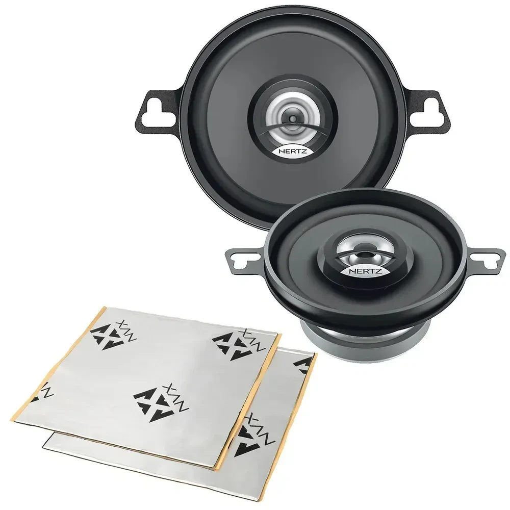 Hertz DCX87.3 60W RMS 3.5" Coaxial Car Speakers with Sound Damping (2 Pairs)