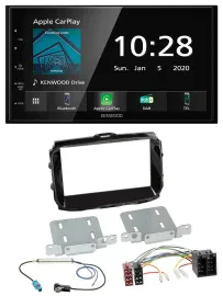 Автомагнитола Kenwood 2DIN, DAB, Bluetooth, USB для Alfa Romeo (ISO, с 2013)
