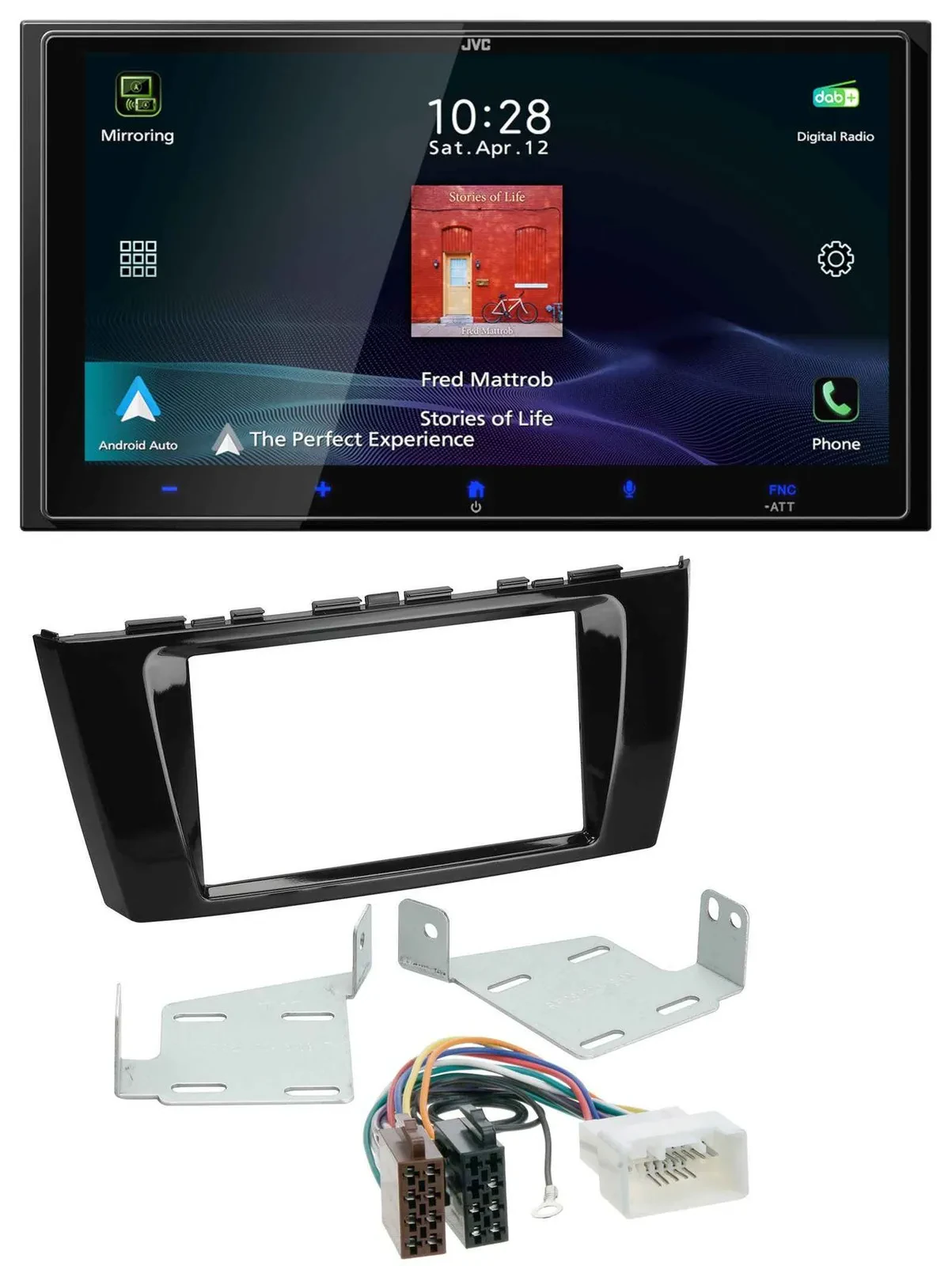 JVC USB Bluetooth 2DIN DAB MP3 Autoradio für Mitsubishi Mirage SpaceStar ab 13