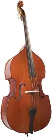 Palatino VB-029 Bergamo Solid Hand-Carved Upright Bass + Carrying Bag, 3/4 Size