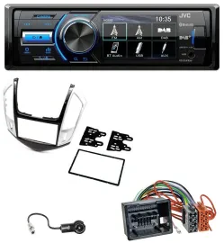 JVC Bluetooth MP3 USB DAB Autoradio für Chevrolet Cruze 2011-2016 silber
