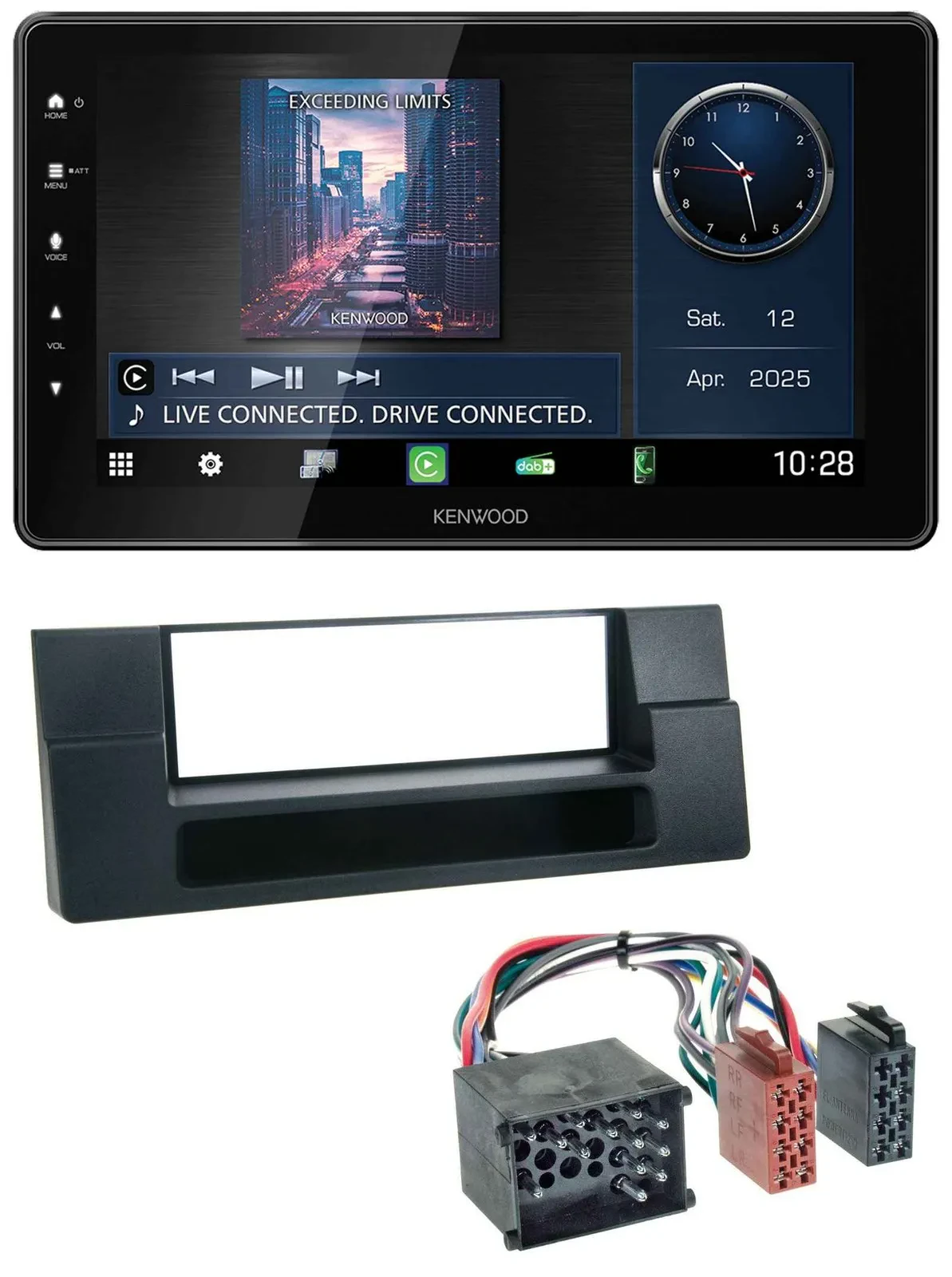 Kenwood MP3 Bluetooth USB DAB Autoradio für BMW X5 E53 5er E39 Rundpin Ablagefac