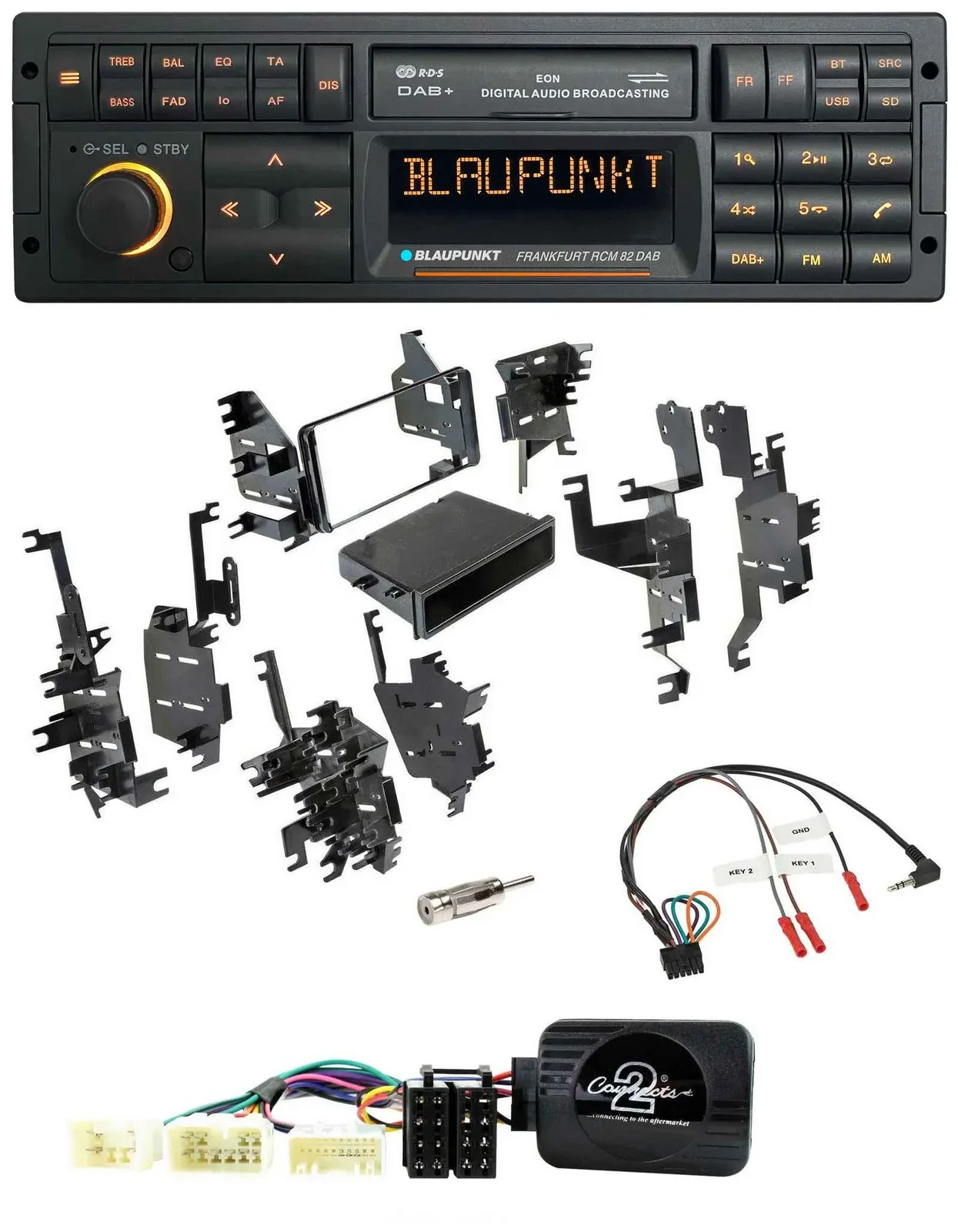 Blaupunkt USB DAB SD Lenkrad Bluetooth Autoradio für Toyota Yaris 2007-2012