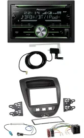 Автомагнитола для Toyota Aygo/Peugeot 107/Citroën C1 Pioneer CD, USB, MP3, Bluetooth, 2DIN, DAB