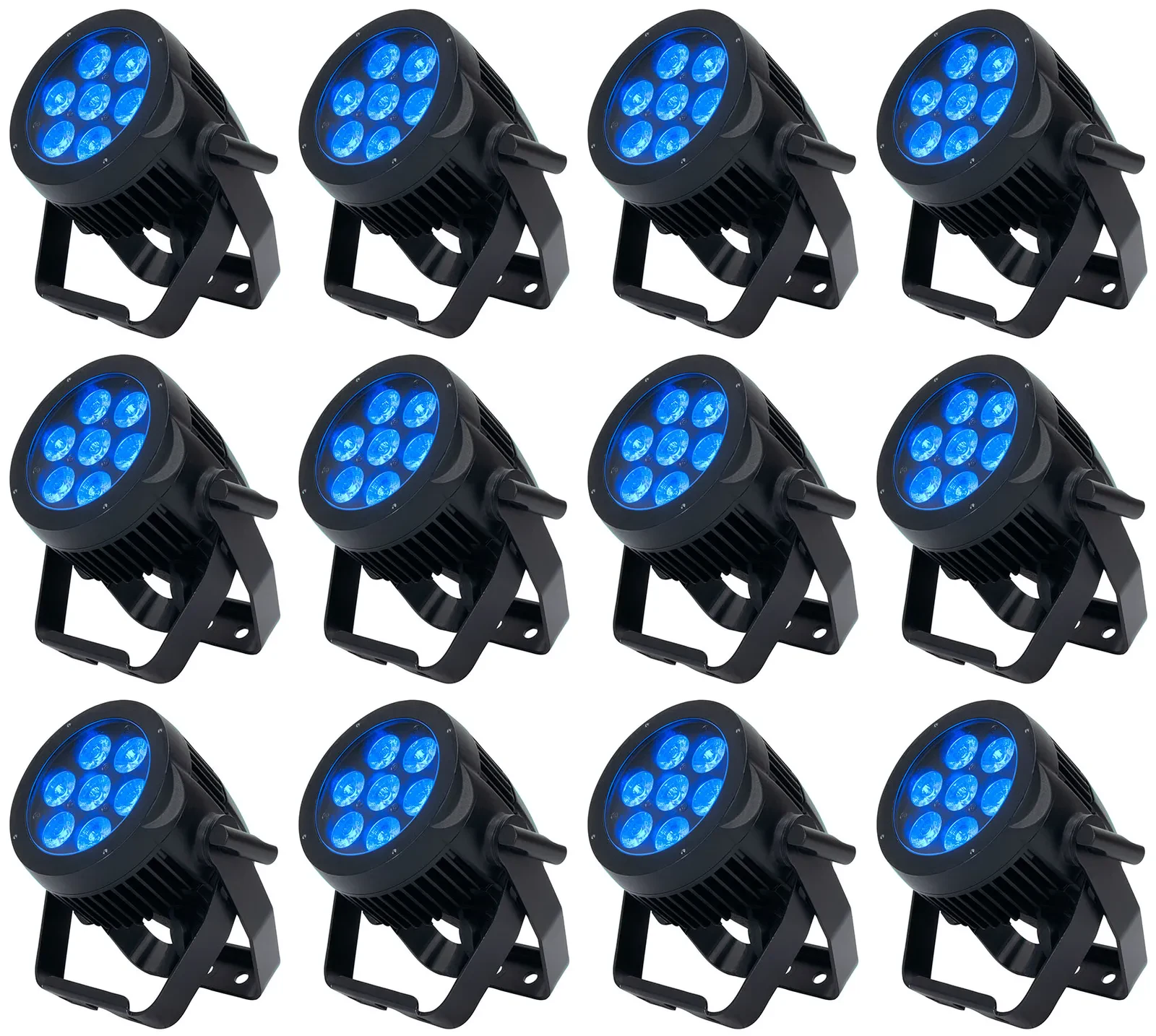 Прибор смены цвета American DJ 7P HEX IP65 RGBAW+UV LED DMX (12 штук)