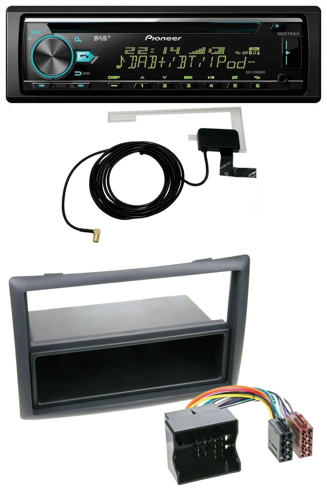 Pioneer MP3 AUX CD USB DAB Autoradio für Renault Megane (2009-2010)