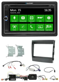 Blaupunkt Bluetooth 2DIN Lenkrad DAB USB TMC Navigation für Porsche Panamera 200